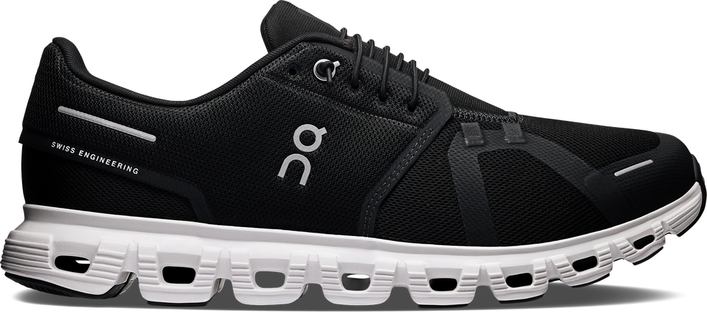 On Men's Cloud 6 Wide - Black/White