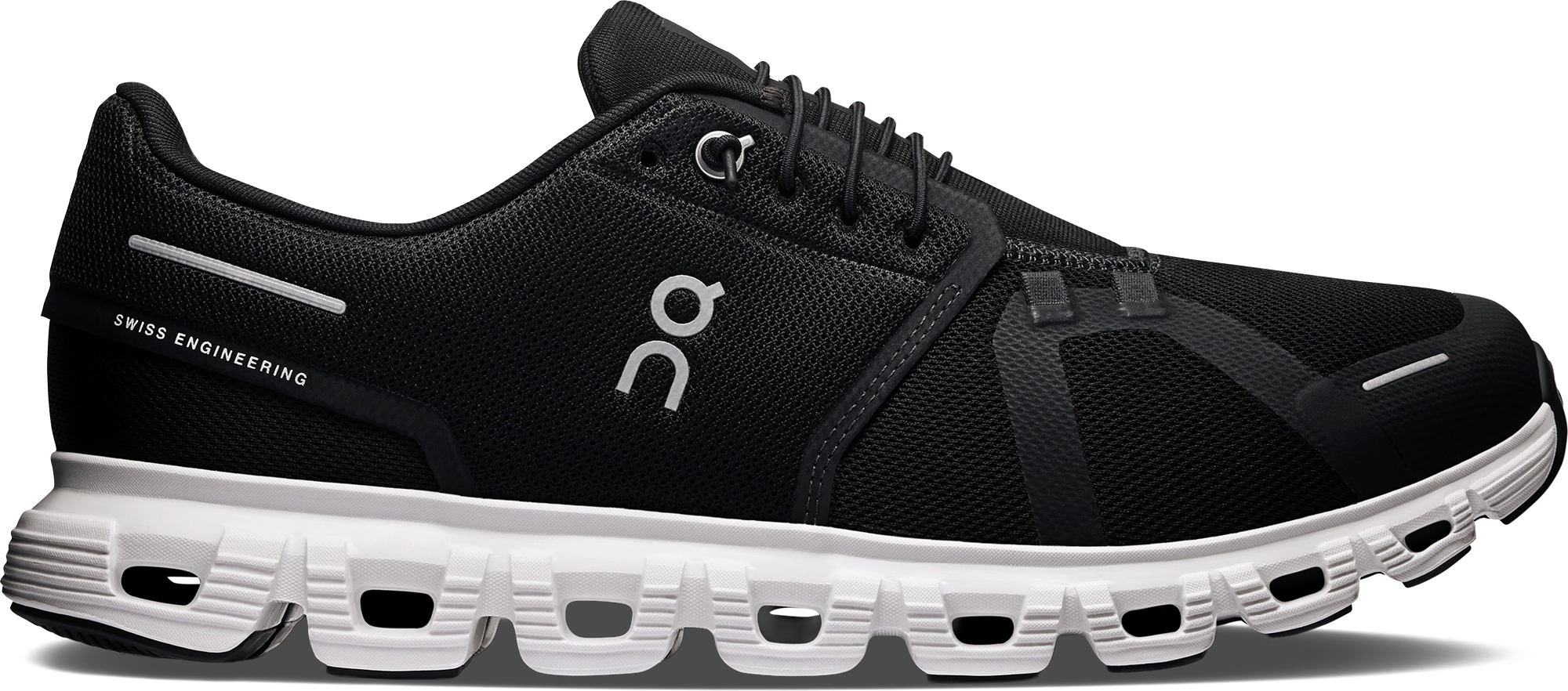 On Men's Cloud 6 Wide - Black/White