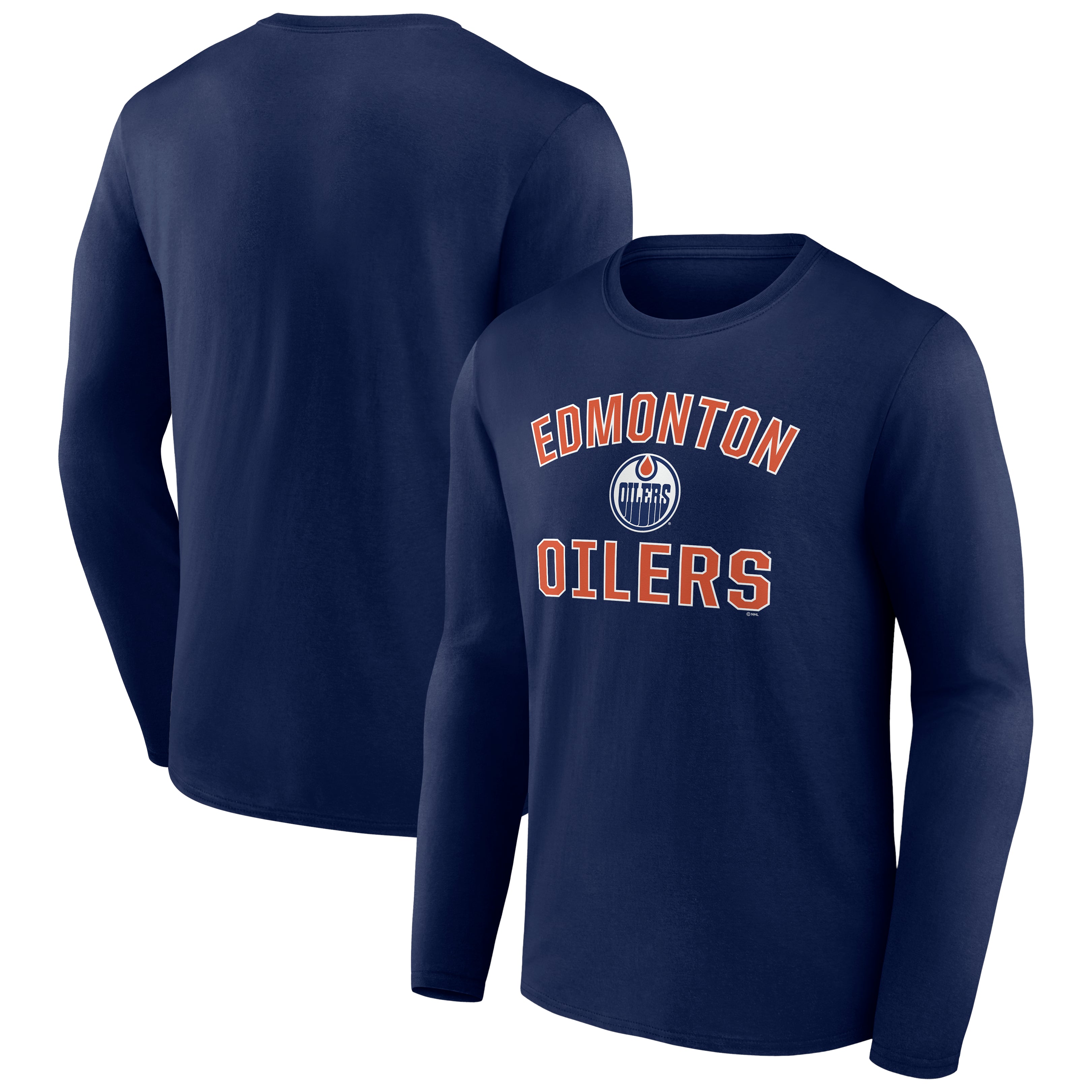 Fanatics Edmonton Oilers Victory Arch Logo Long Sleeve T-Shirt