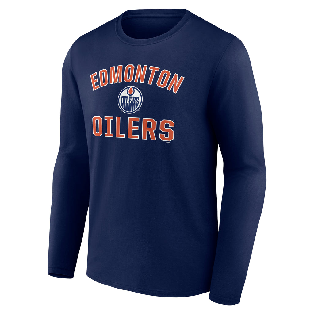 Fanatics Edmonton Oilers Victory Arch Logo Long Sleeve T-Shirt