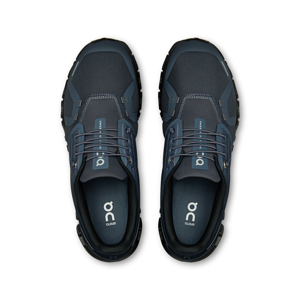 On Cloud Men's Cloud 6 Walking Shoes - NAVY/BLACK, top view