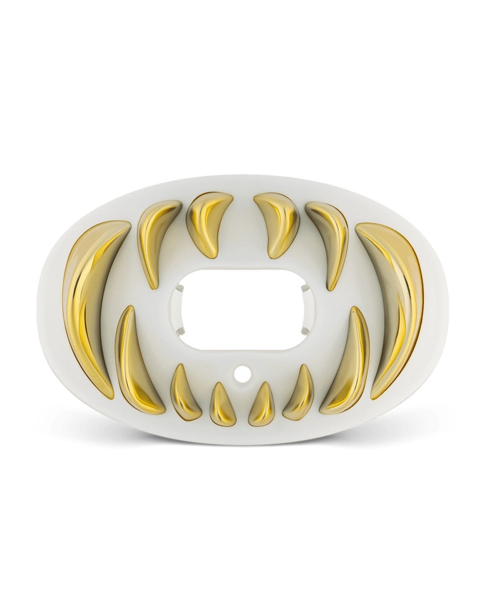 3D Predator Oxygen Football Mouthguard - WHITE/GOLD
