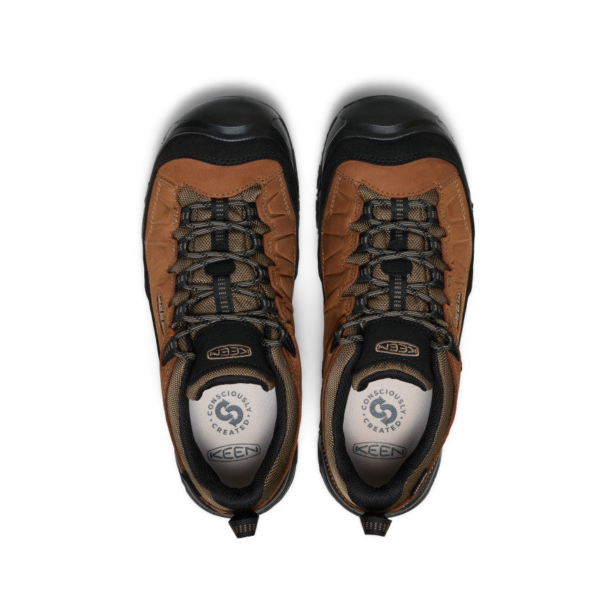 Keen Men's Targhee IV Waterproof Wide Bison/Black heel