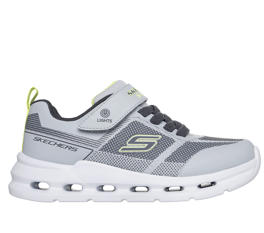 Skechers Glide-Step Lights Gray/Lime