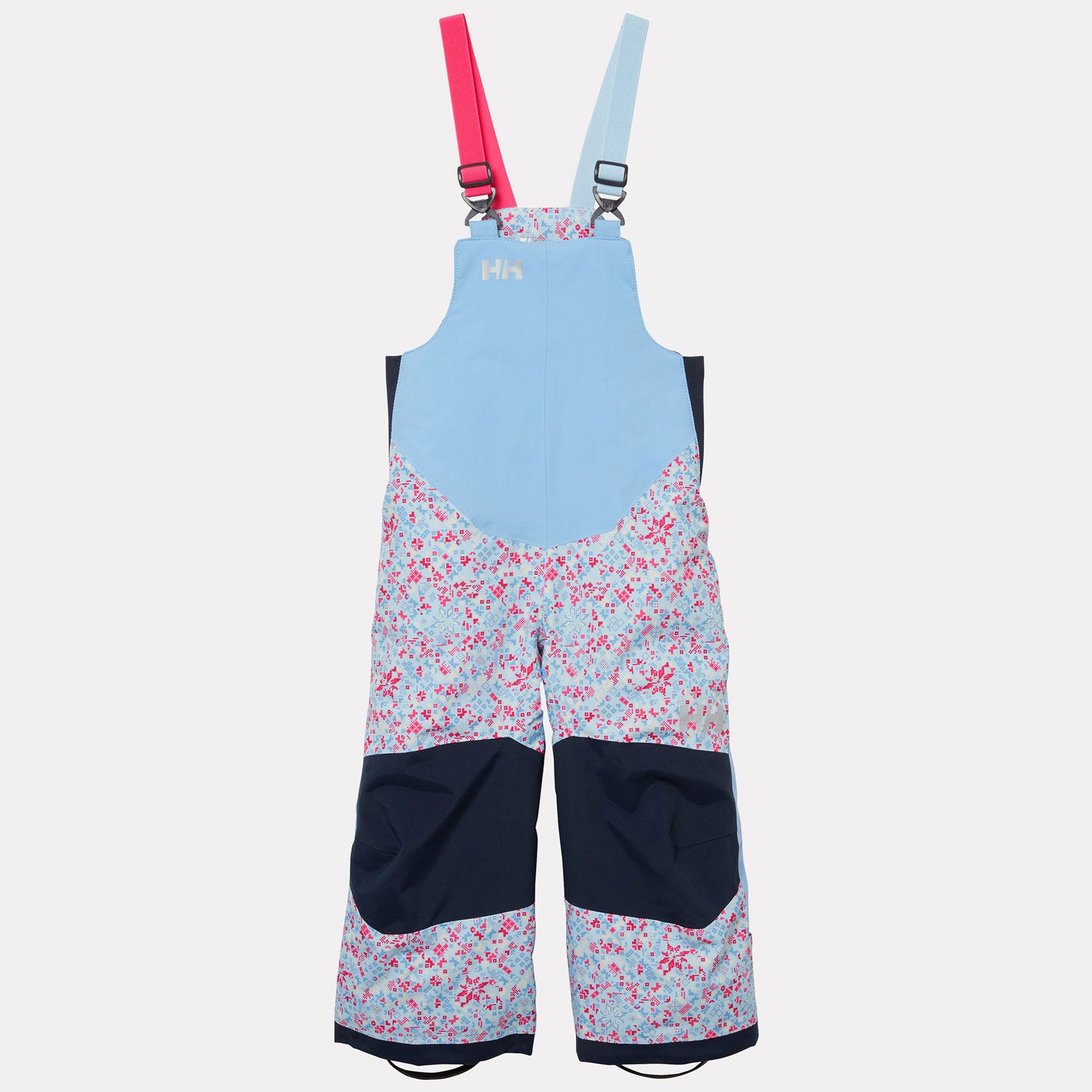 Helly Hansen Kids' Rider 2 Insulated Bib Pants, Bright Blue AOP, front
