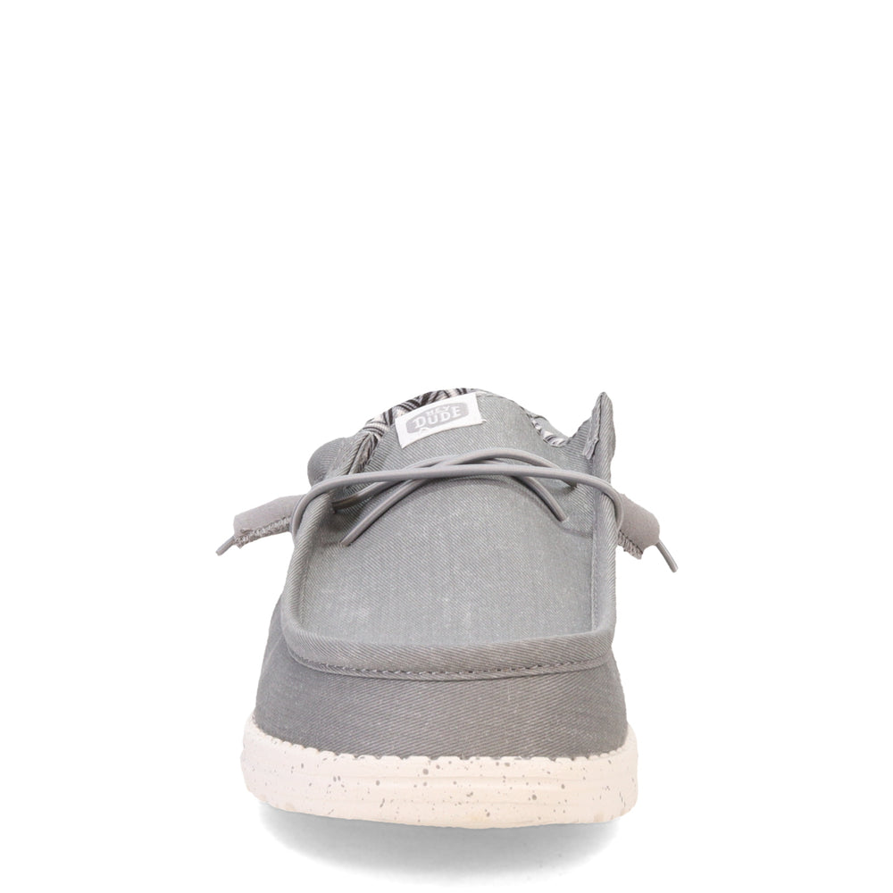 HEYDUDE Wally Stretch Canvas Light Grey