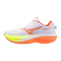 Mizuno Women's Wave Rider 30 Running Shoes - White/Coral - lateral
