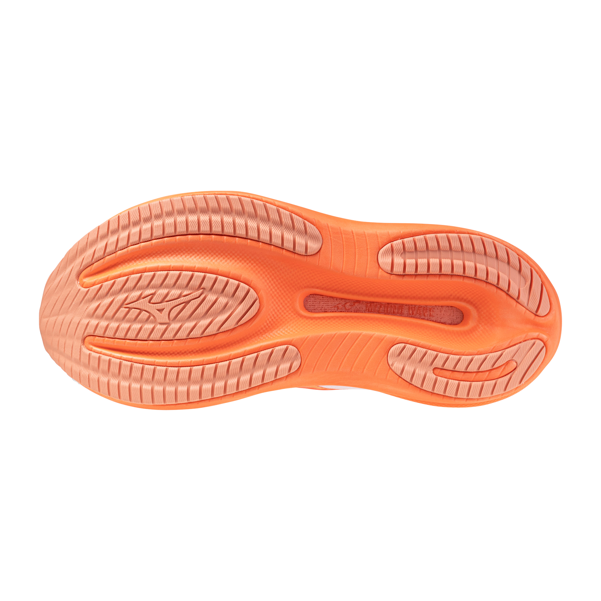 Mizuno Women's Wave Rider 30 Running Shoes - White/Coral - outsole