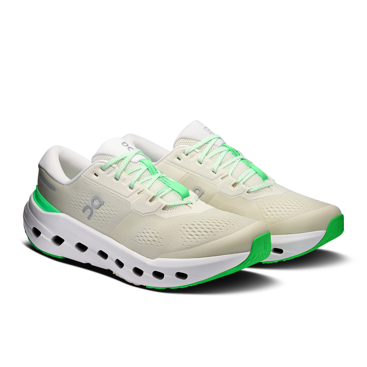 On Cloudrunner 3 Ghost/Verdite three-quarter