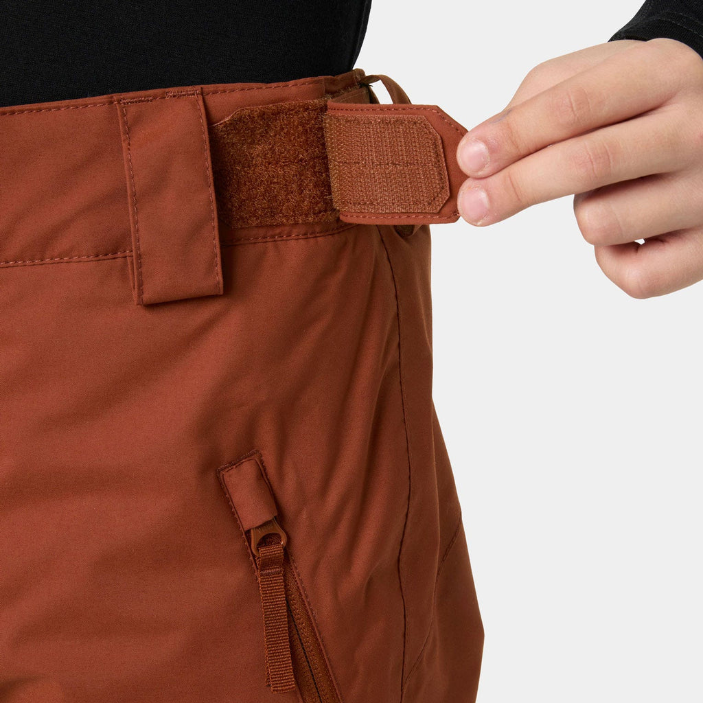 Helly Hansen Juniors' Legendary Pant, Iron Oxide, ski pass pocket detail