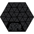 Kuma Bear Hex Striped Peaks Outdoor Mat