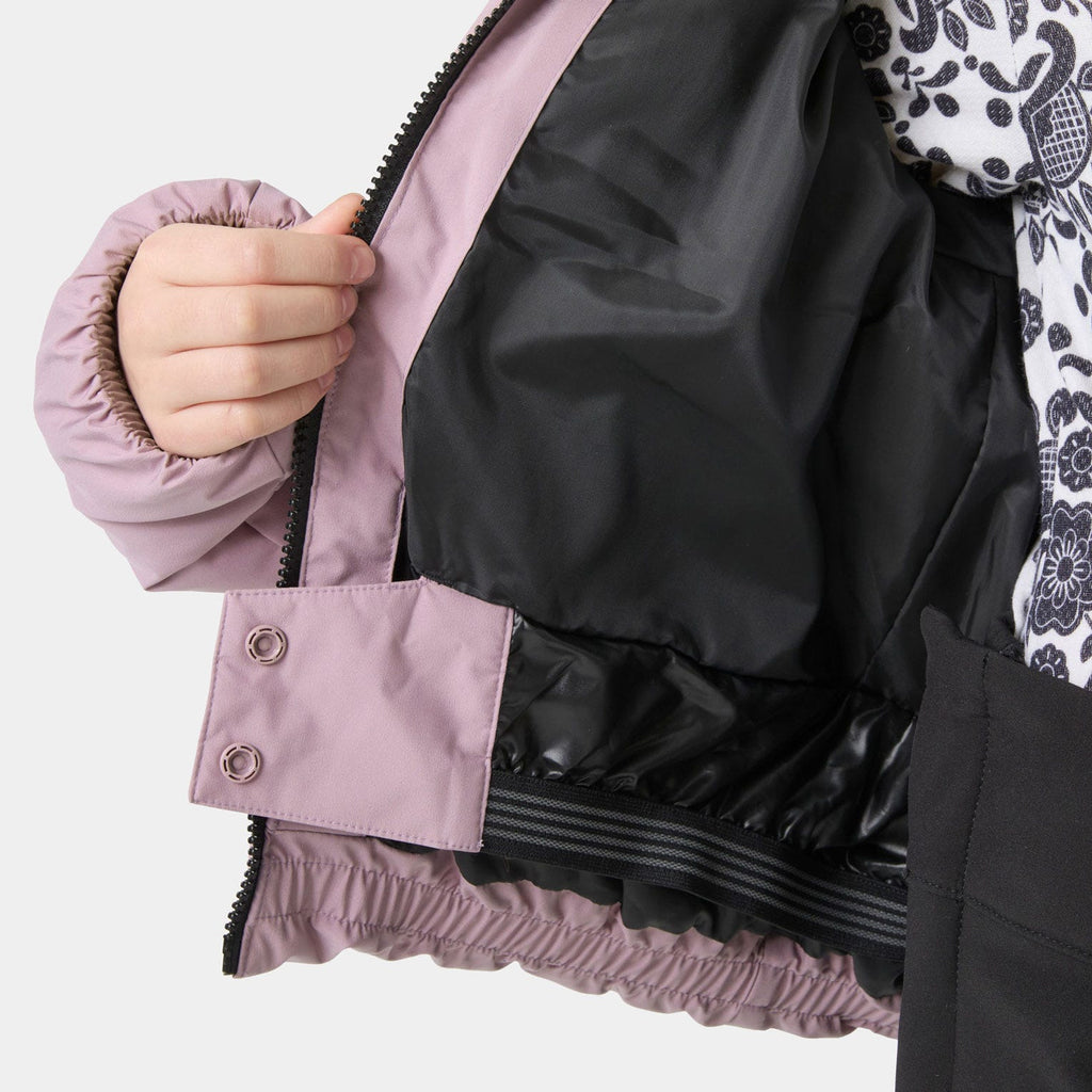 Helly Hansen Juniors' Nora Puffy Jacket, Purple Clay, lining detail