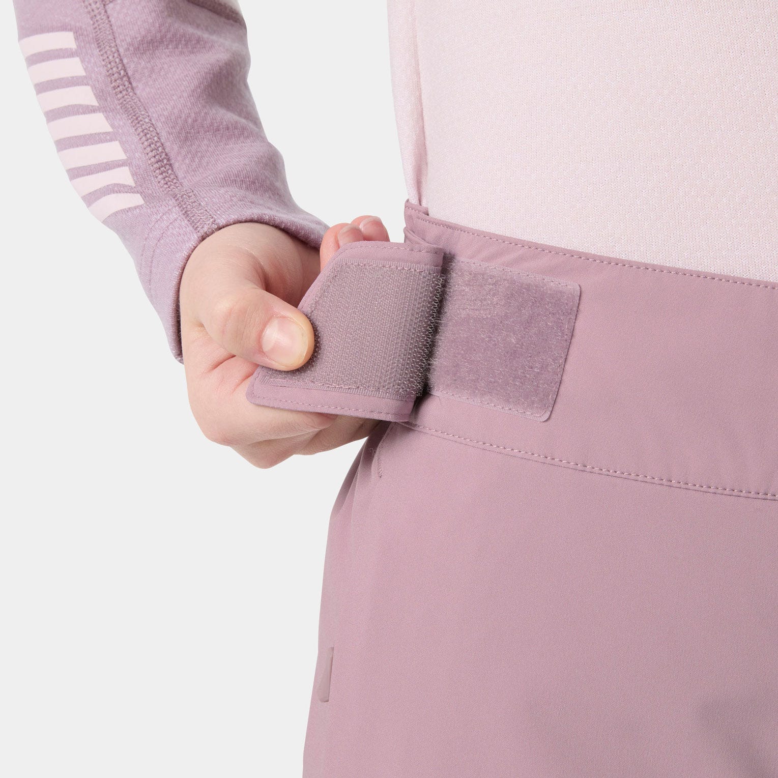 Helly Hansen Juniors' Diamond Pant, Purple Clay, adjustable waist detail