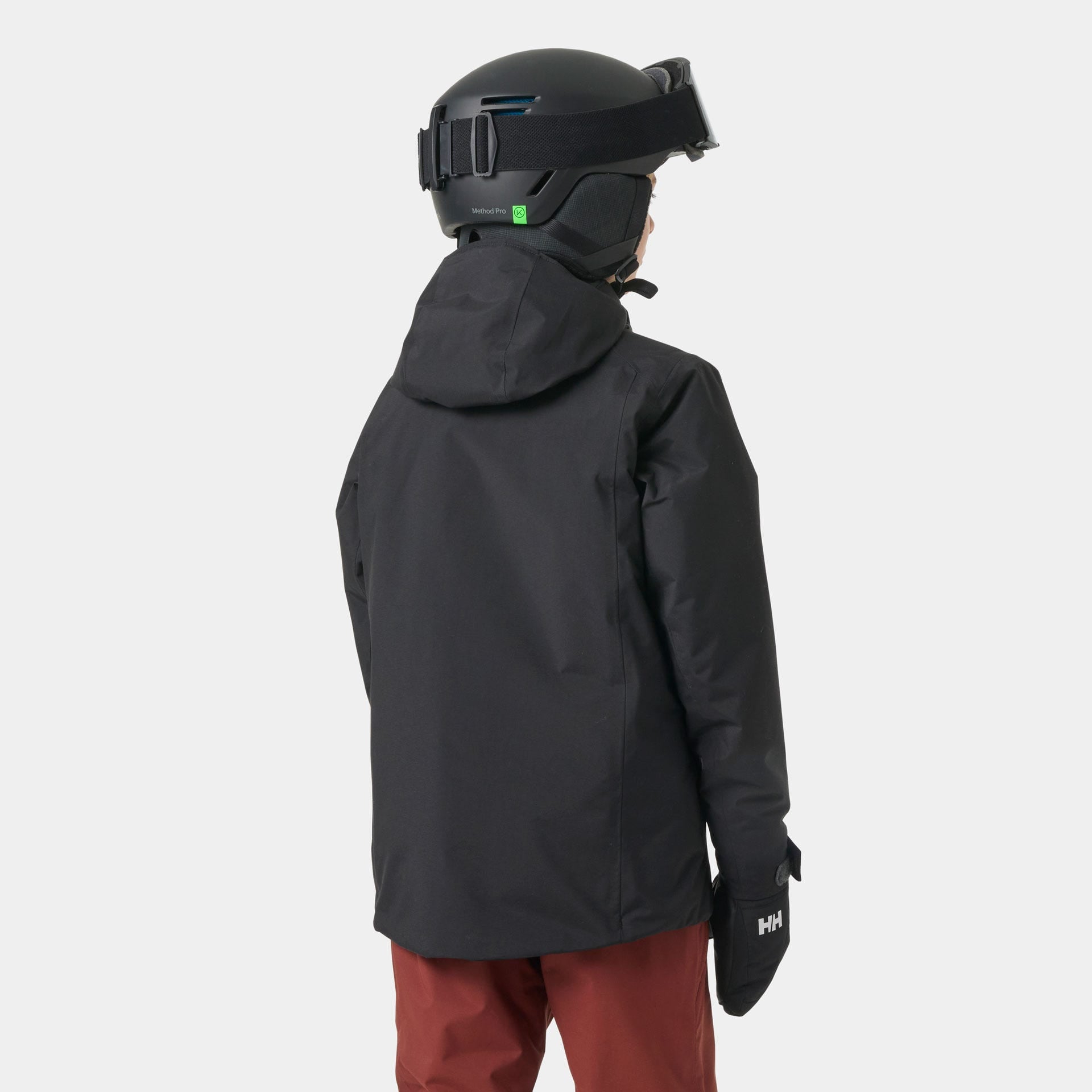 Helly Hansen Juniors' Orionpeak Jacket, Black, on-model back