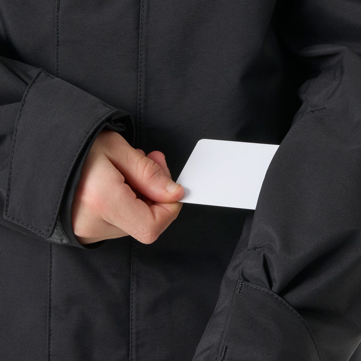Helly Hansen Juniors' Orionpeak Jacket, Black, hand pocket detail