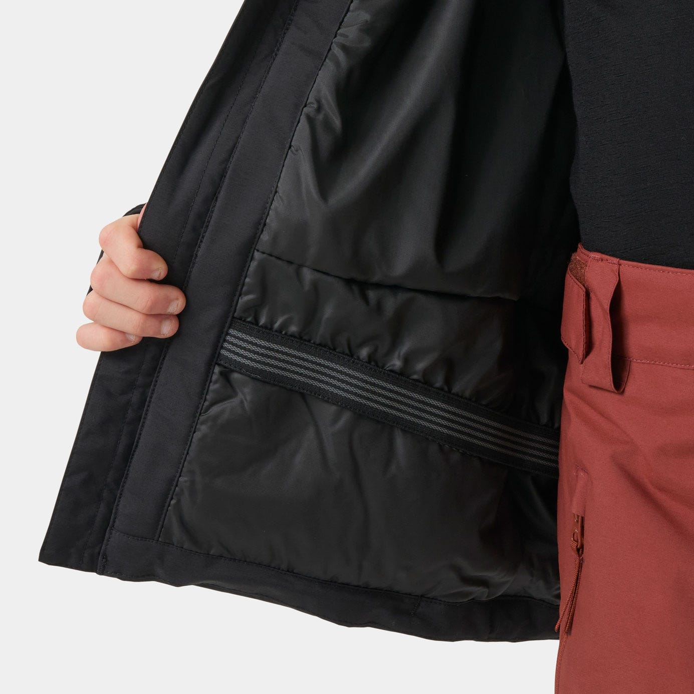 Helly Hansen Juniors' Orionpeak Jacket, Black, insulated interior