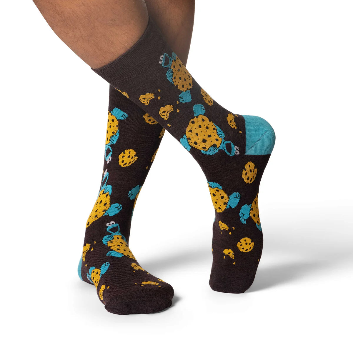 Good Luck Sock Men's Sesame Street, Cookie Monster Socks