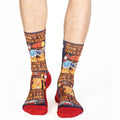 Good Luck Sock Firefighter Don't Let Fires Start Socks - front view