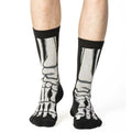 Good Luck Sock Skeleton Feet Socks - front view