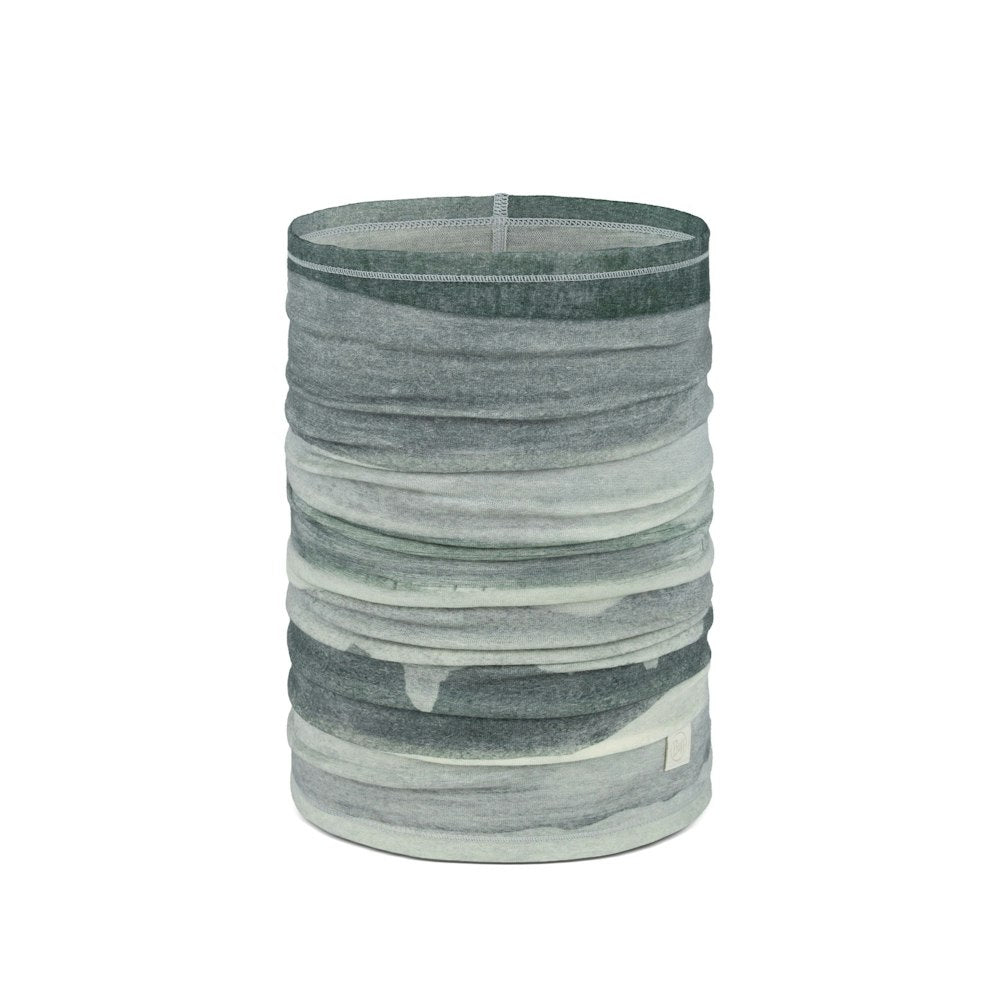 Buff Lightweight Merino Wool Neckwear - Aler Grey - Aler Grey, tube front view