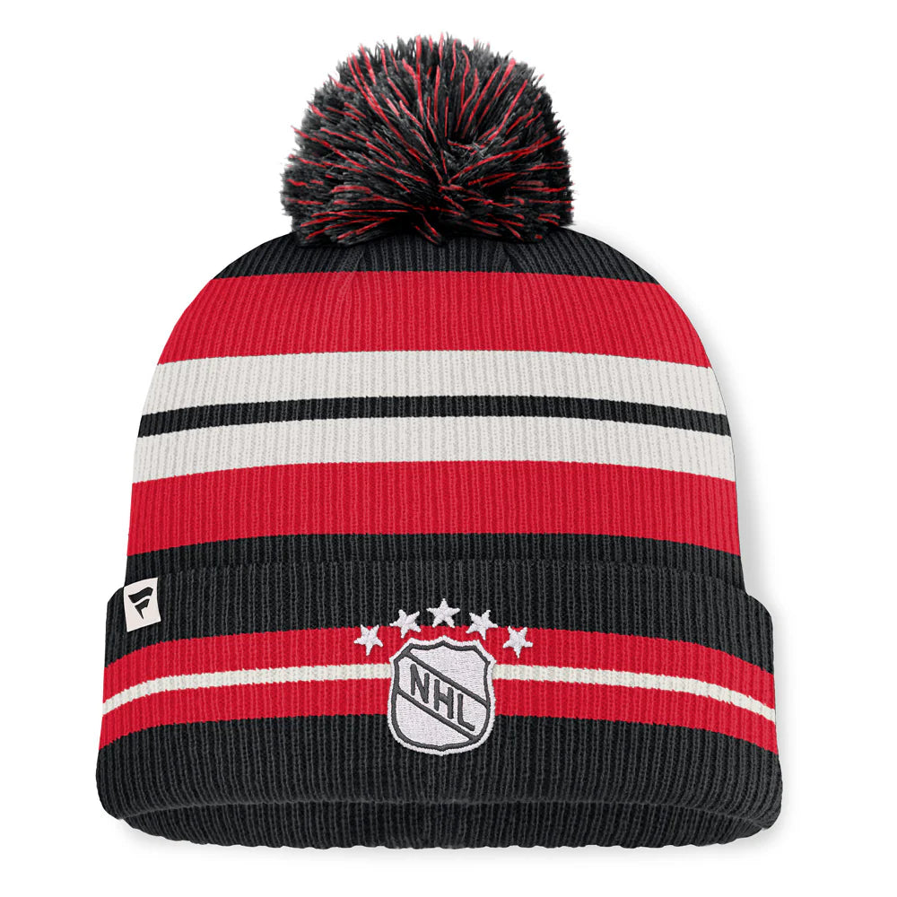 Fanatics Vancouver Canucks Decades Collection Cuffed Knit Hat with Pom