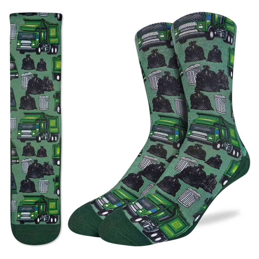 Good Luck Sock Men's Garbage Trucks Socks