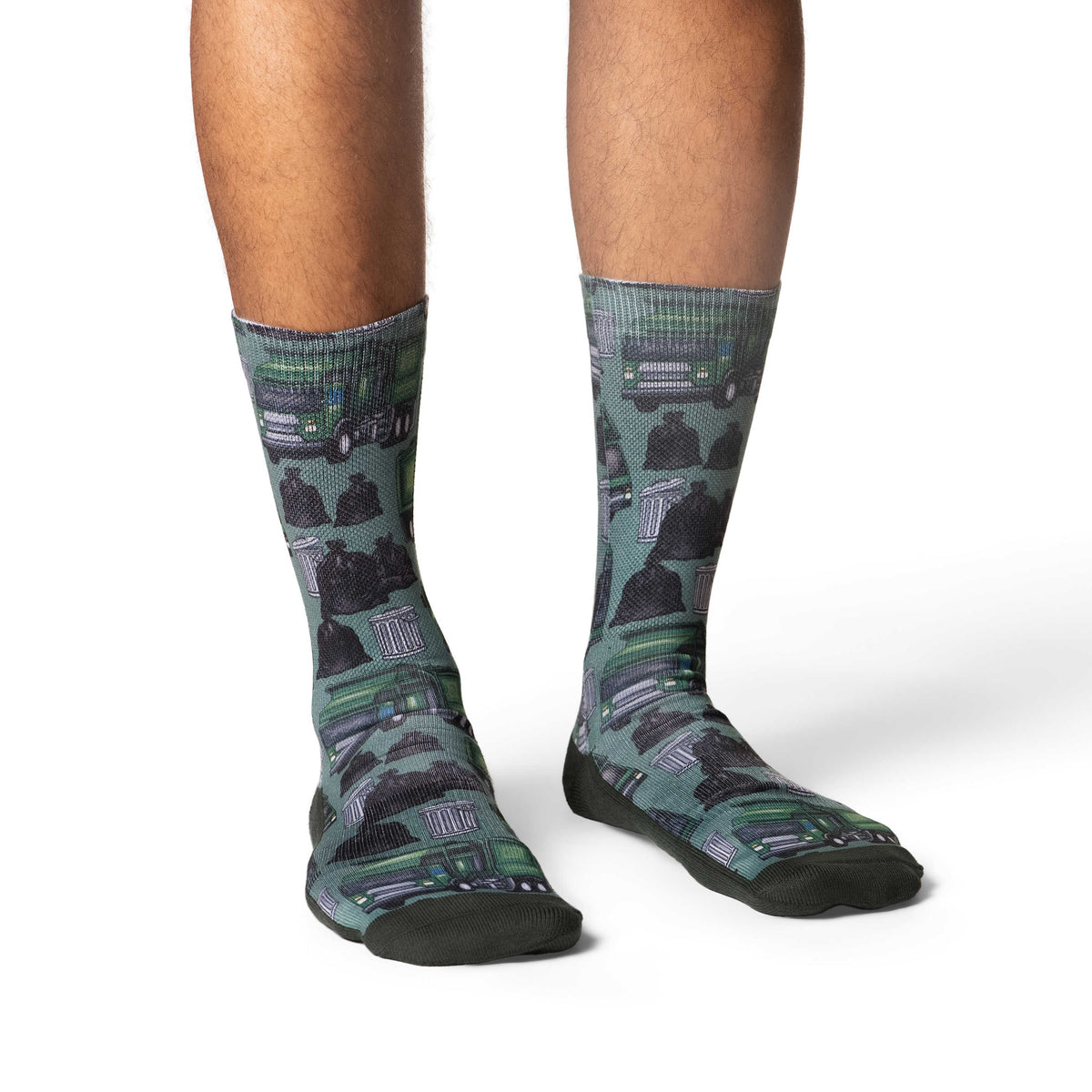 Good Luck Sock Men's Garbage Trucks Socks