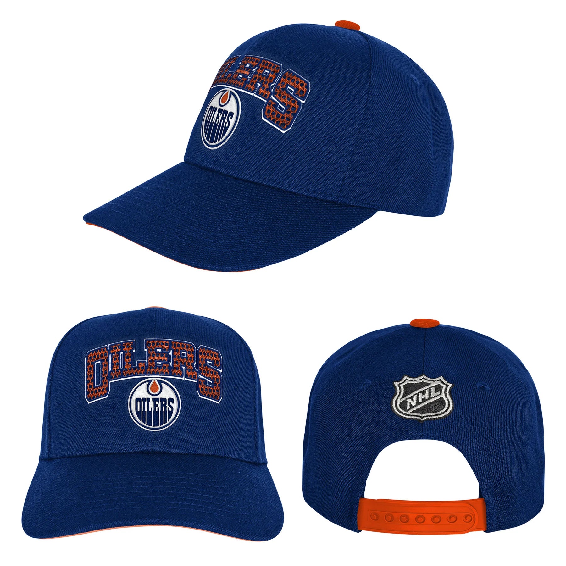 Outerstuff Edmonton Oilers Youth Outerstuff Essentials Pro Crown Snapback Hat