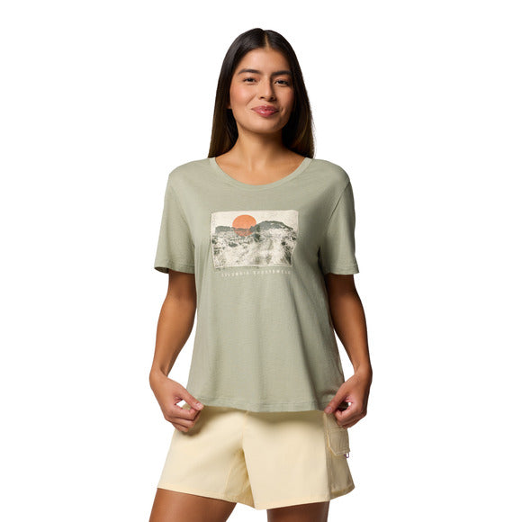 Columbia Women's Ruby Springs Graphic Scoop Neck Short Sleeve Shirt