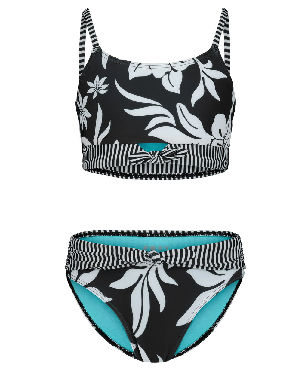 Roxy Girls' Oversized Floral Bikini Set