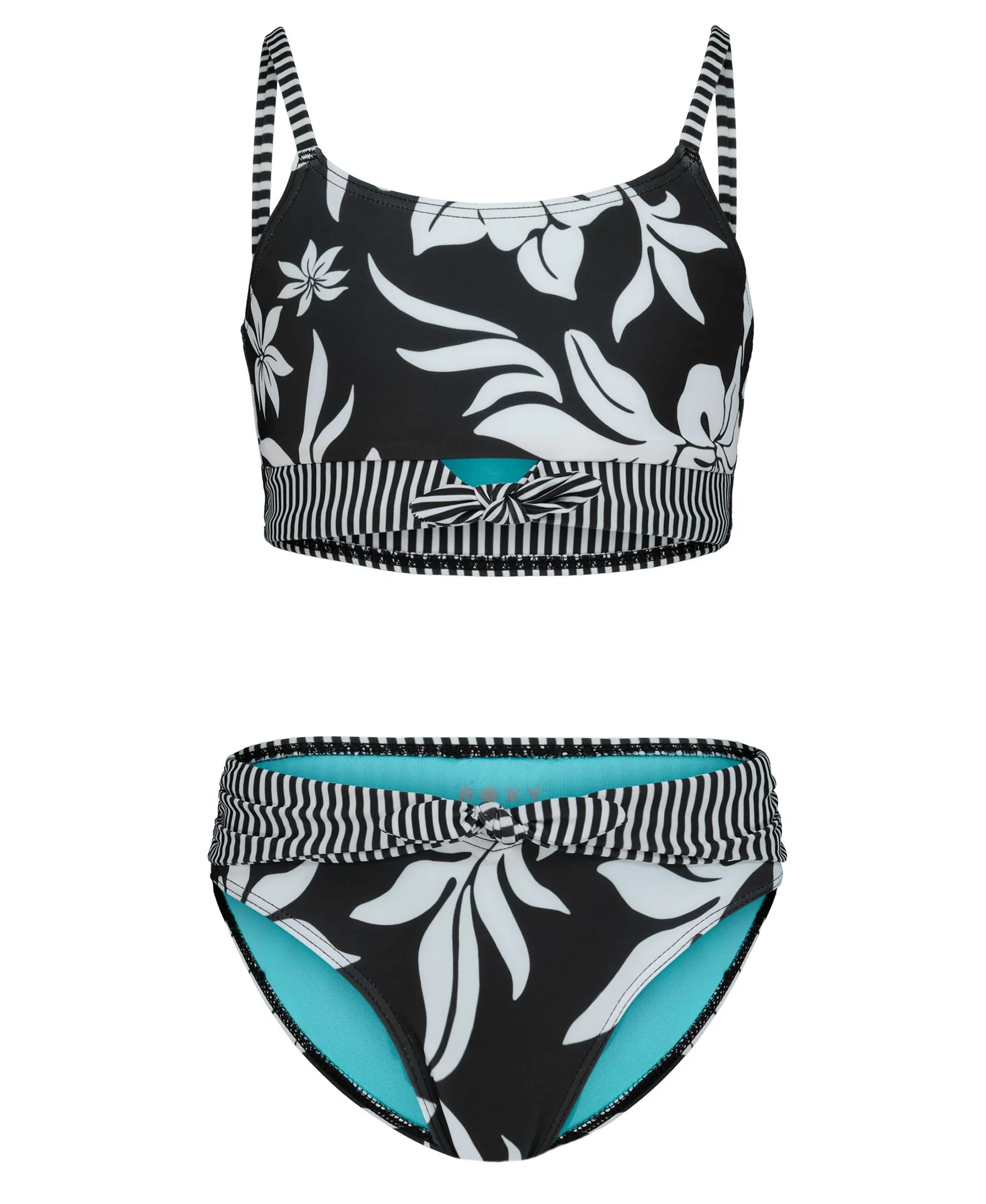 Roxy Girls' Oversized Floral Bikini Set