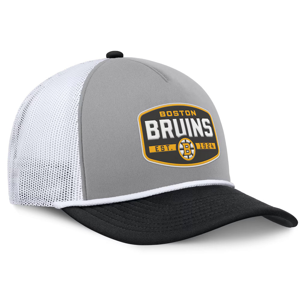 Fanatics Boston Bruins Course Adjustable Foam Front A-Frame Meshaback Hat