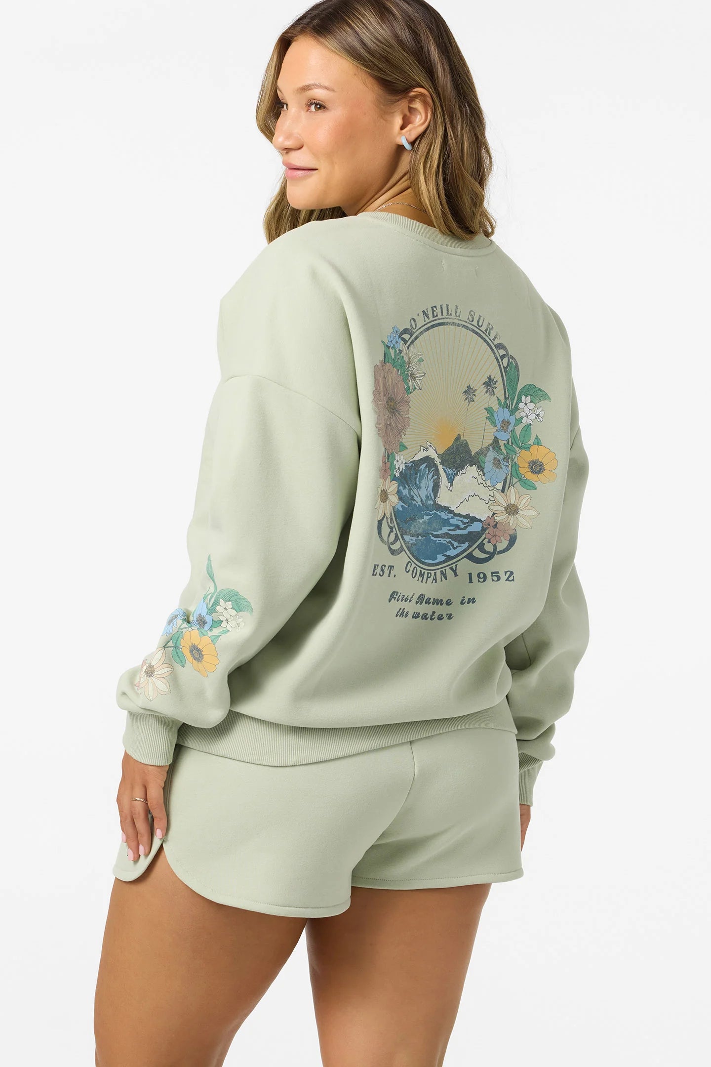 O'Neill Women's Petal Oversized Crew Neck Fleece