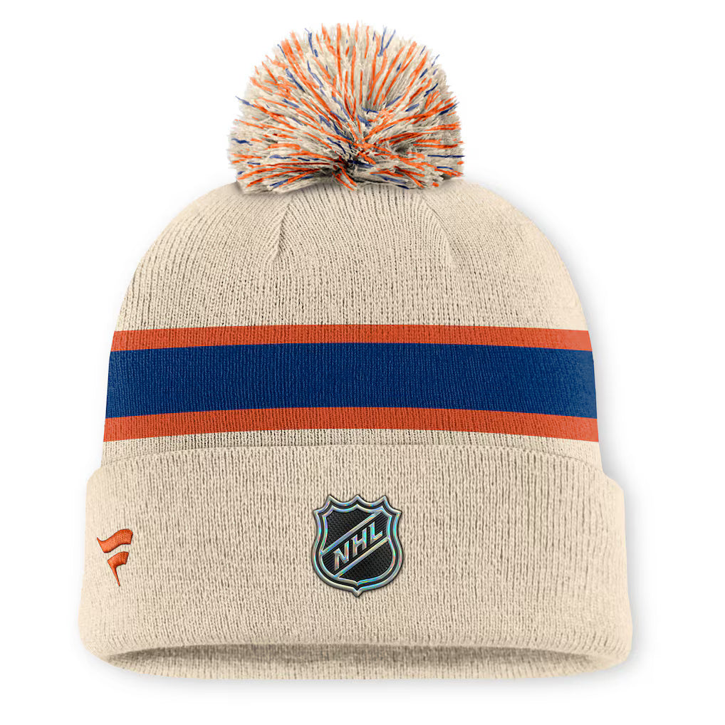 Fanatics Edmonton Oilers Alternate Cuffed Toque w/Pom