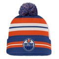 Fanatics Edmonton Oilers Decades Collection Cuffed Knit Hat with Pom