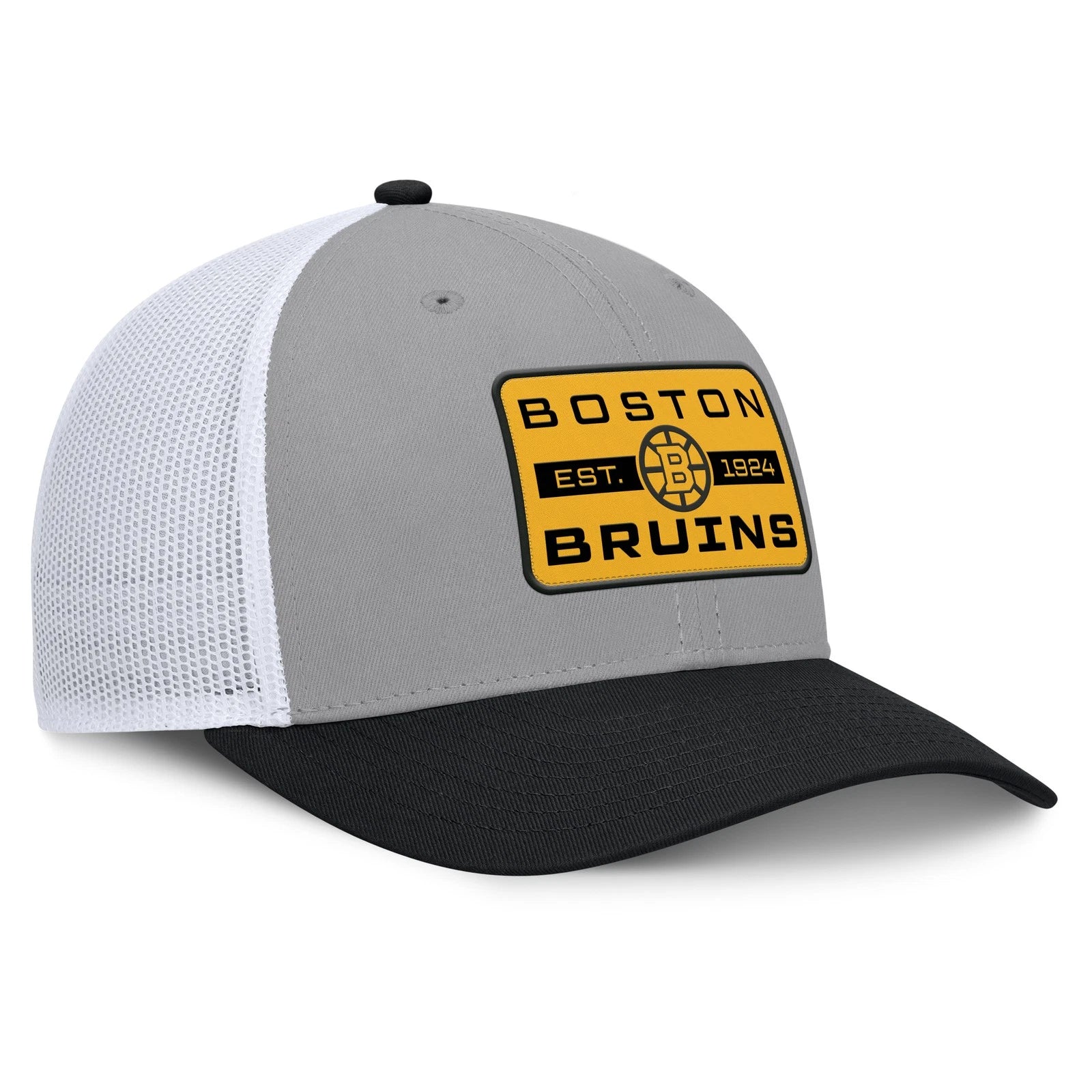 Fanatics Boston Bruins Fundamental Adapt Trucker Adjustable Hat