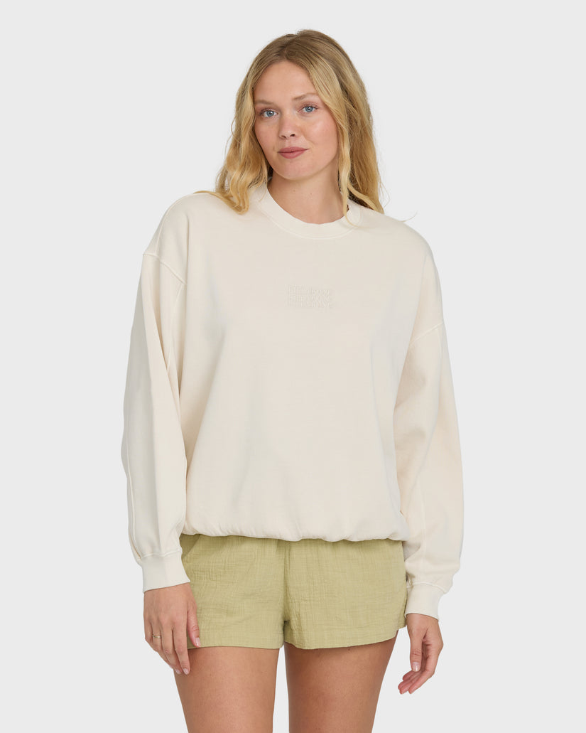 Billabong Women's Bleached Out Kendal Crewneck Sweatshirt