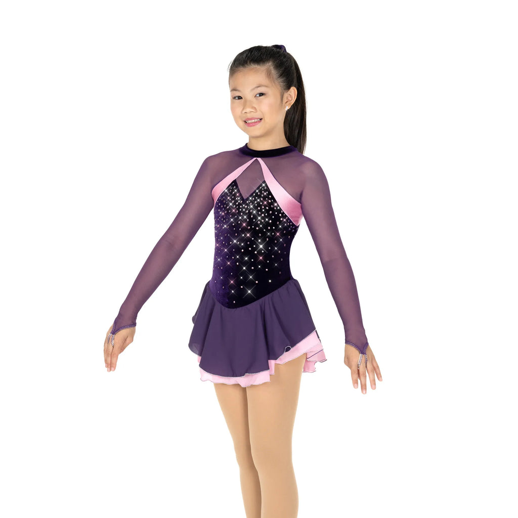 Jerrys Skating World Dazzle Duo Dress – Purple/Pink