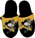 FOCO NHL Big Logo Youth Slippers - Pittsburgh Penguins