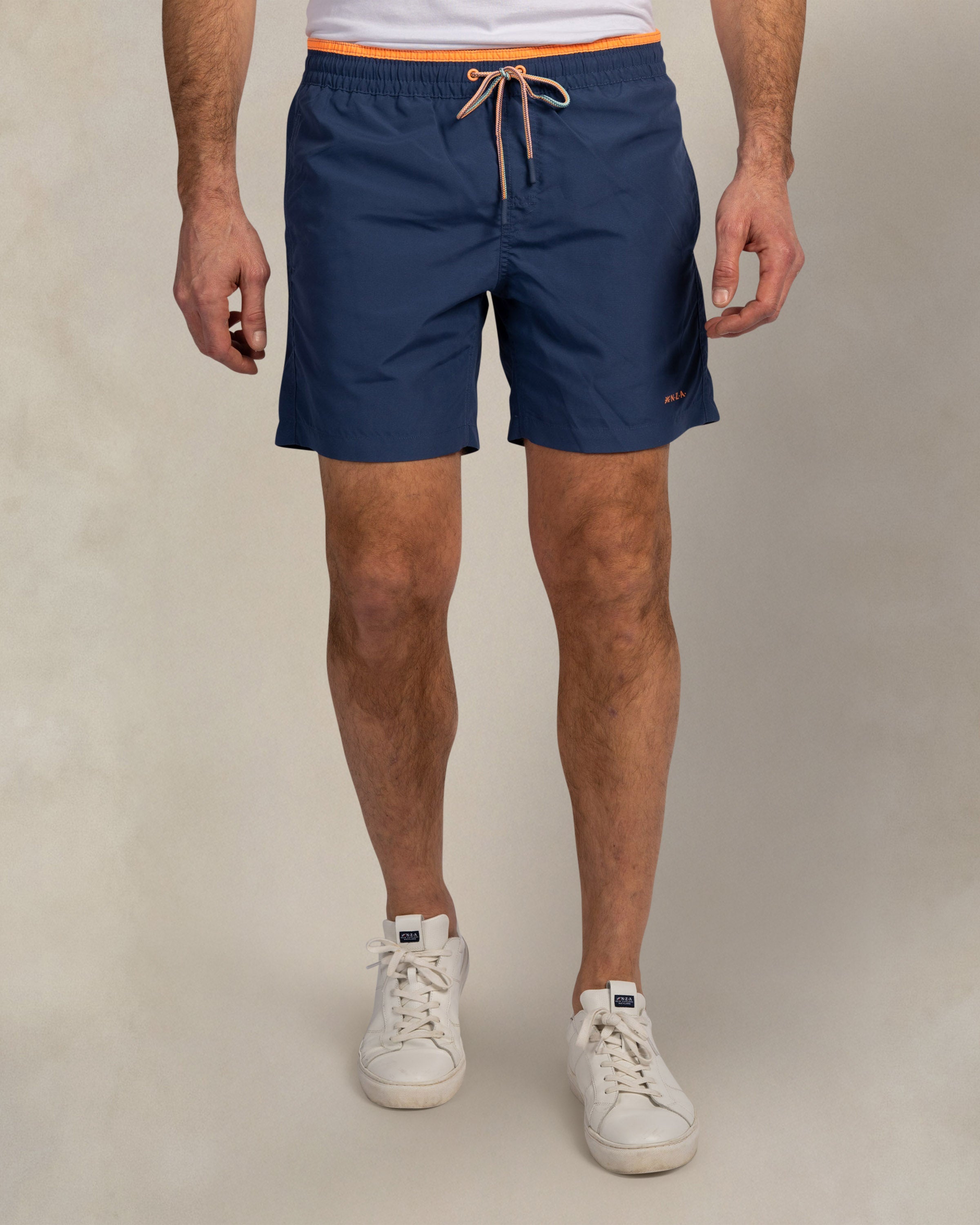 NZA 26CN651B2 Navy Sky swim shorts - front