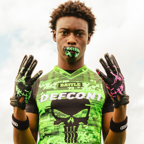 "Nightmare 2.0" Adult Cloaked Receiver Football Gloves