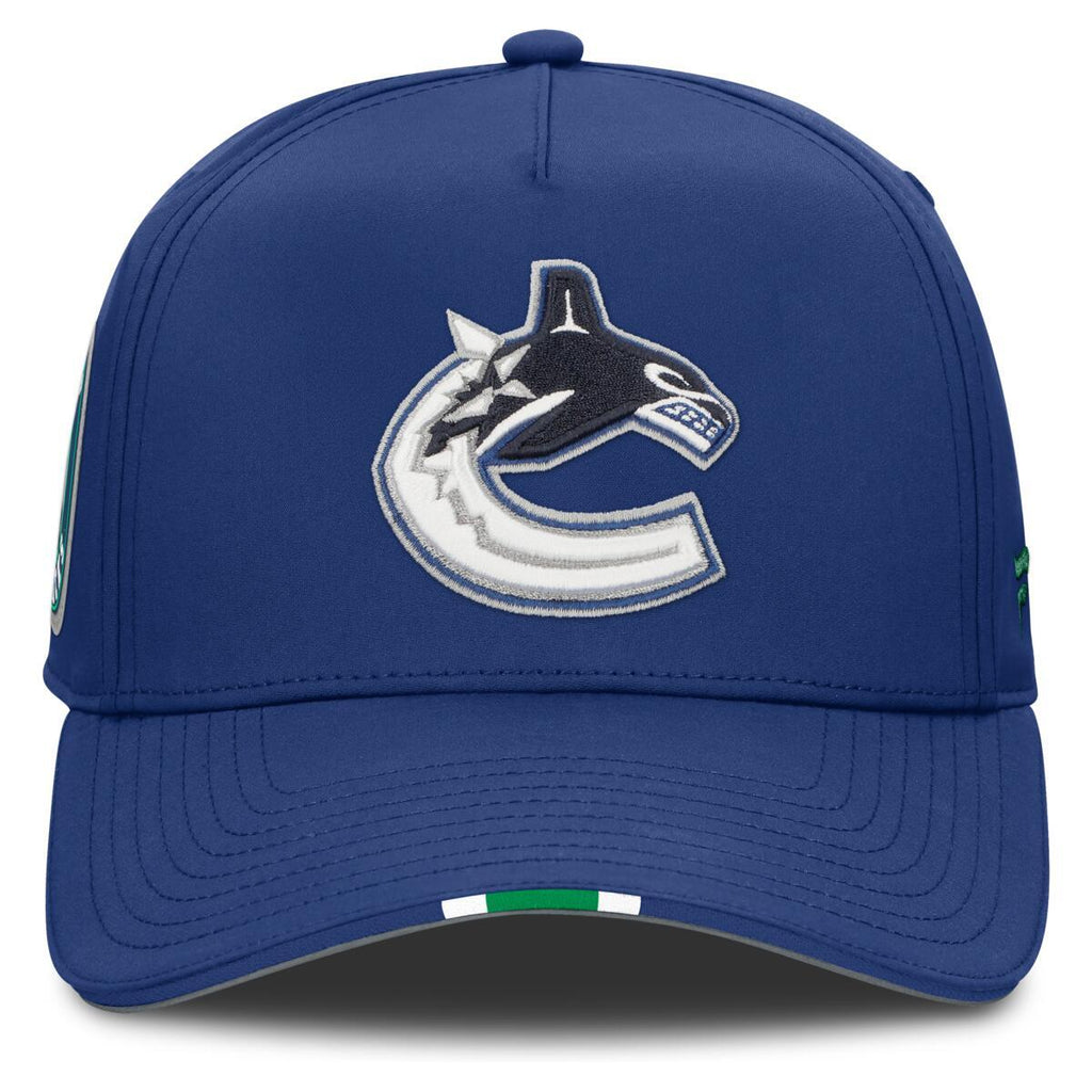 Fanatics Vancouver Canucks 2025 NHL Draft Podium A-Frame Adjustable Hat