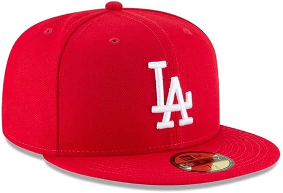 New Era Los Angeles Dodgers Scarlet Basic 59FIFTY Fitted Hat