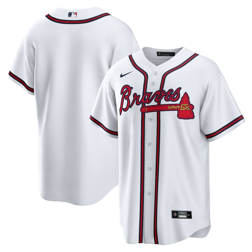Nike Atlanta Braves White Replica Jersey - Blank