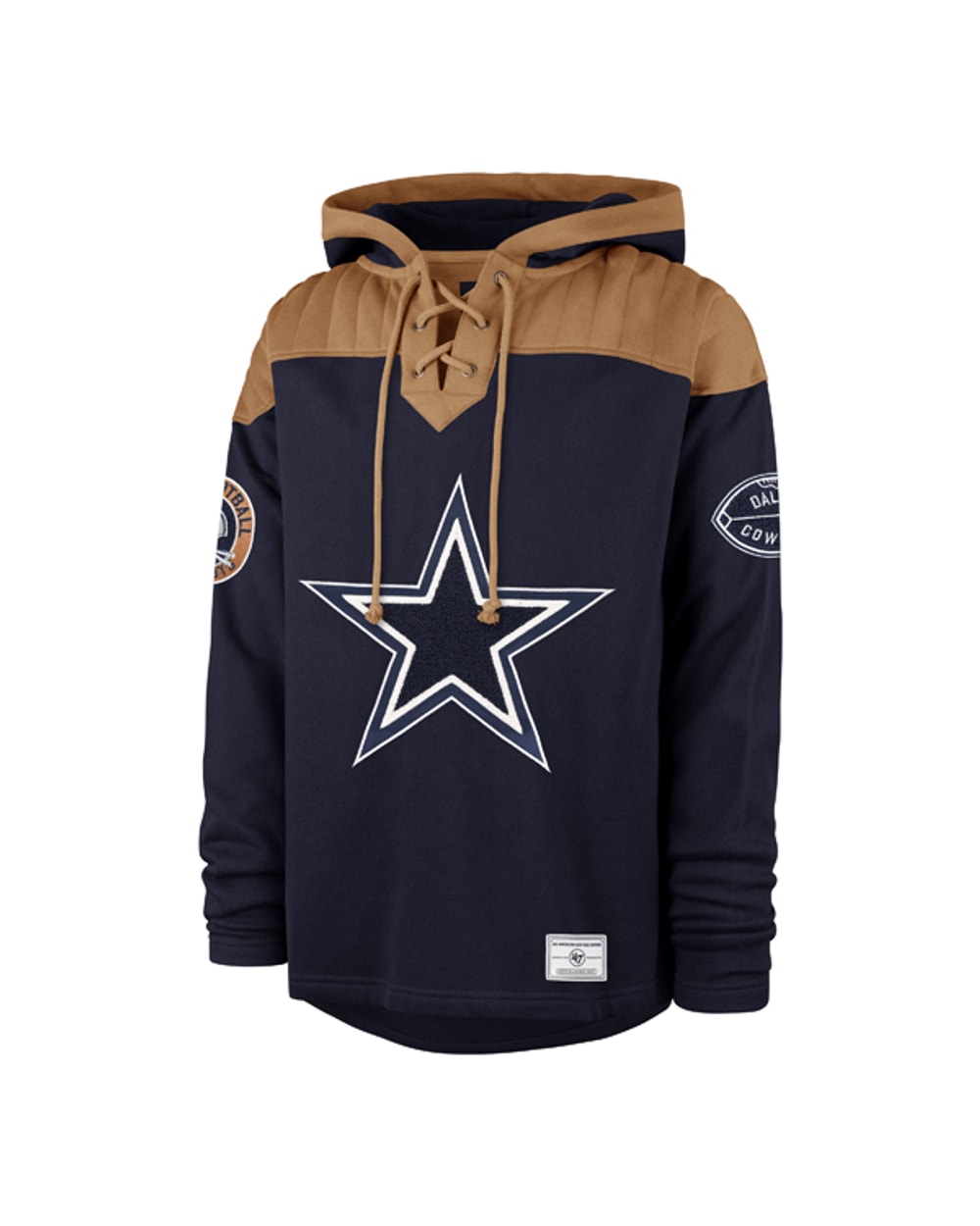 47 Brand Dallas Cowboys Golden Age Wingback Lacer Hoodie