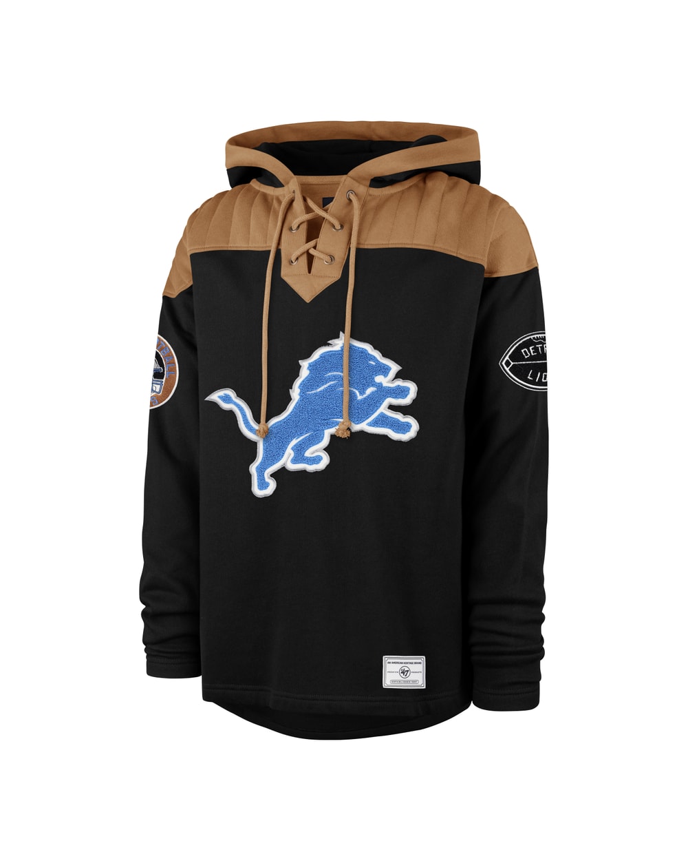 47 Brand Detroit Lions Golden Age Wingback Lacer Hoodie