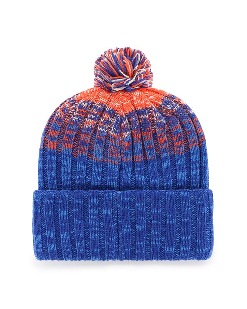 '47 Brand Edmonton Oilers Alternate Logo Cascade Cuffed Knit Toque w/Pom