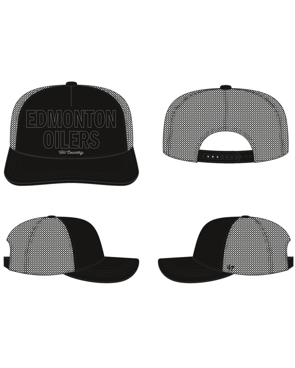 '47 Brand Edmonton Oilers Contemporary Hitch Snapback Hat