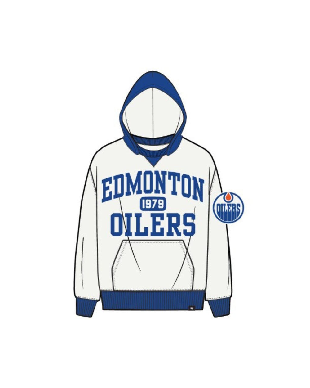 47 Brand Edmonton Oilers Golden Age Skipper Hoodie