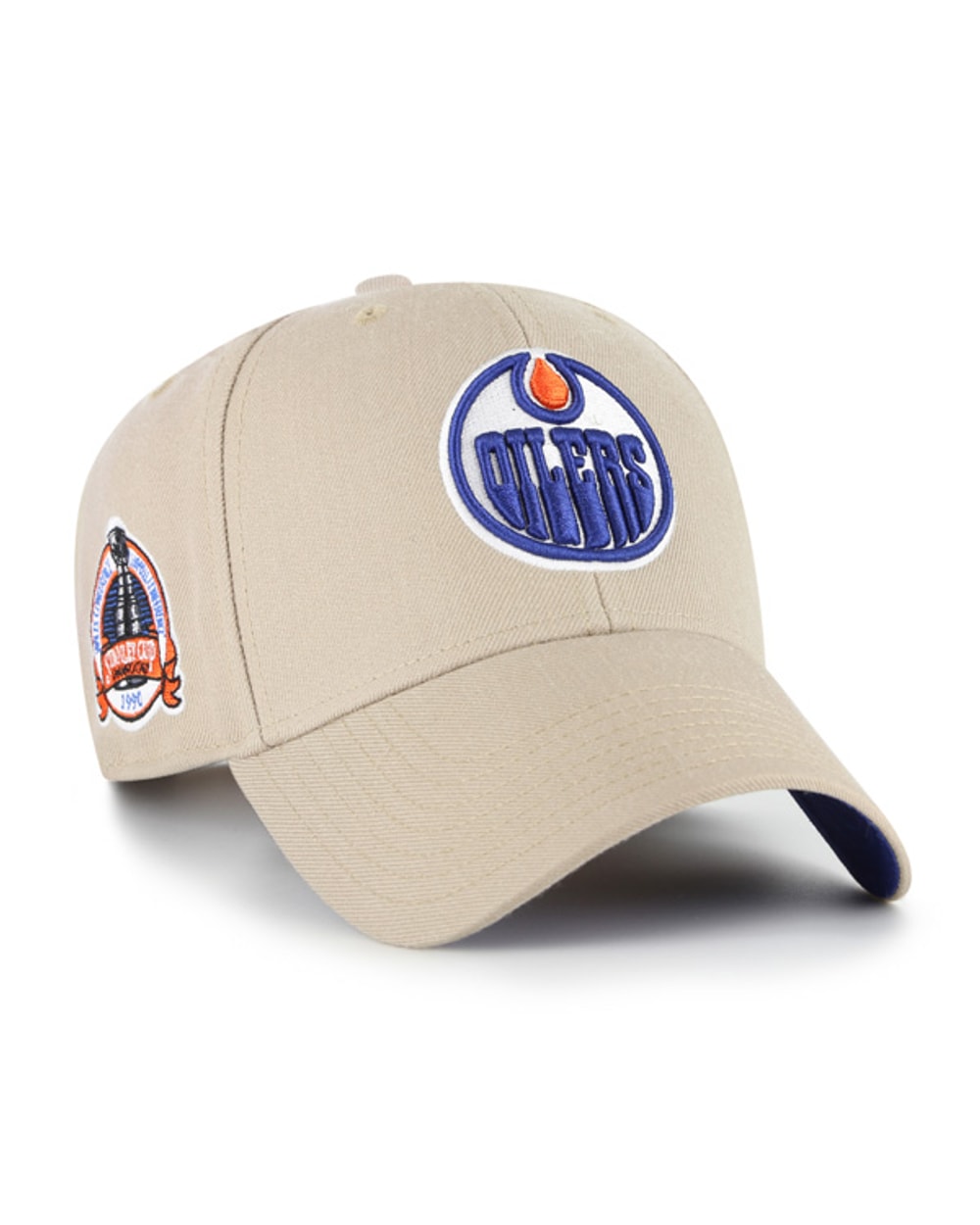 '47 Brand Edmonton Oilers MVP Sure Shot Adjustable Hat - Khaki